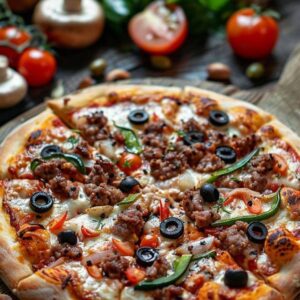 پیتزا گوشت
